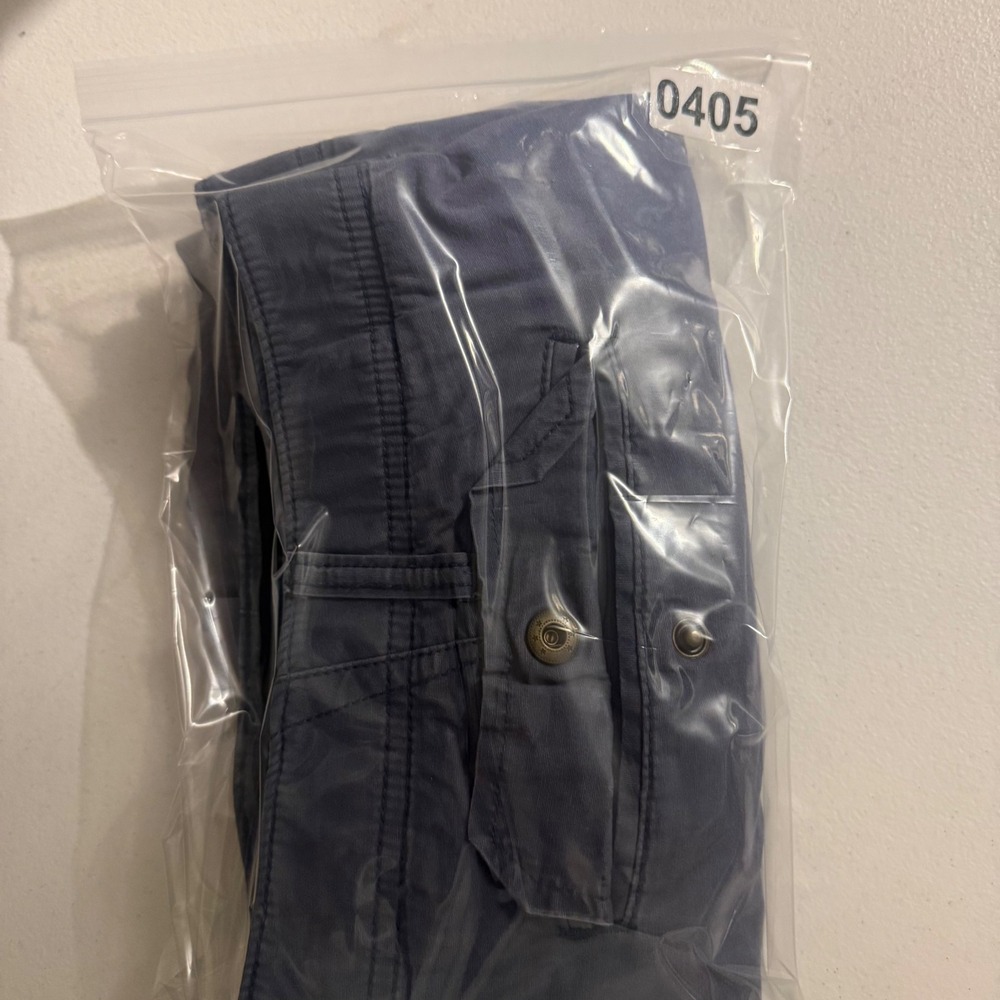 Mens Blue Cargo Shorts Size 38 Grunge Skater Utility Dirt Faded Outdoor Stretch - Picture 7 of 7